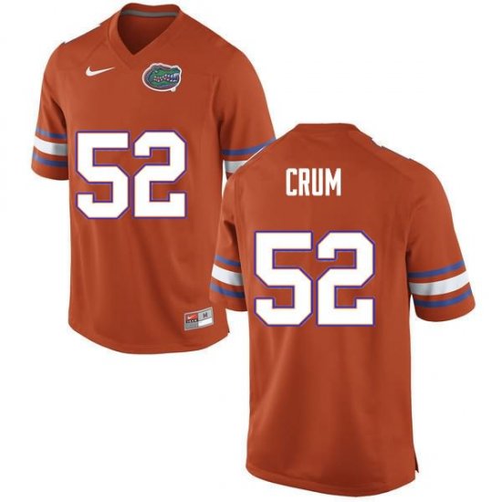 Men's Florida Gators #52 Quaylin Crum NCAA Nike Orange Authentic Stitched College Football Jersey CWY6862RF